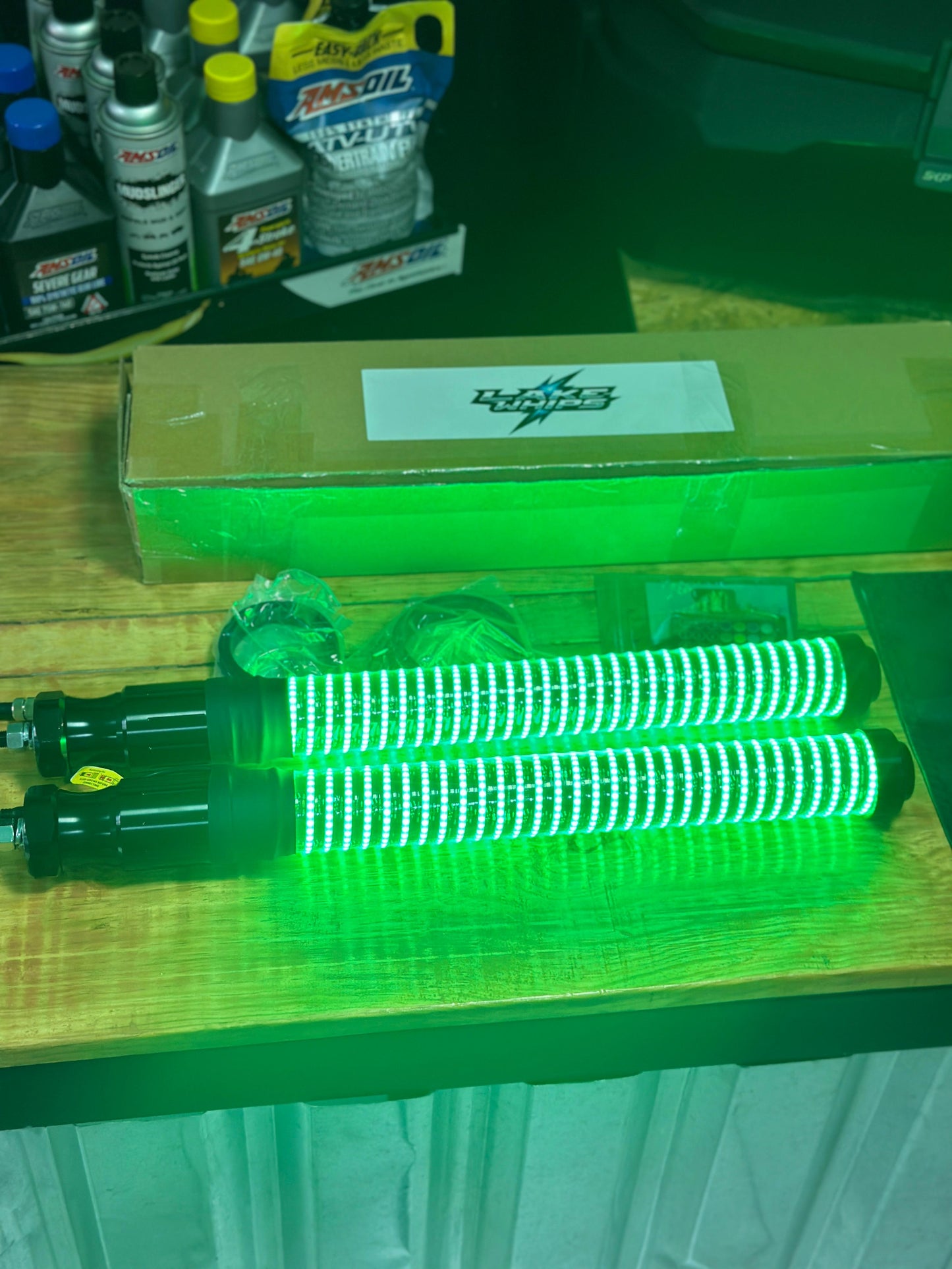 Antena LED secuencial Espiral Bazuka Lake Whips RGB 60 cm