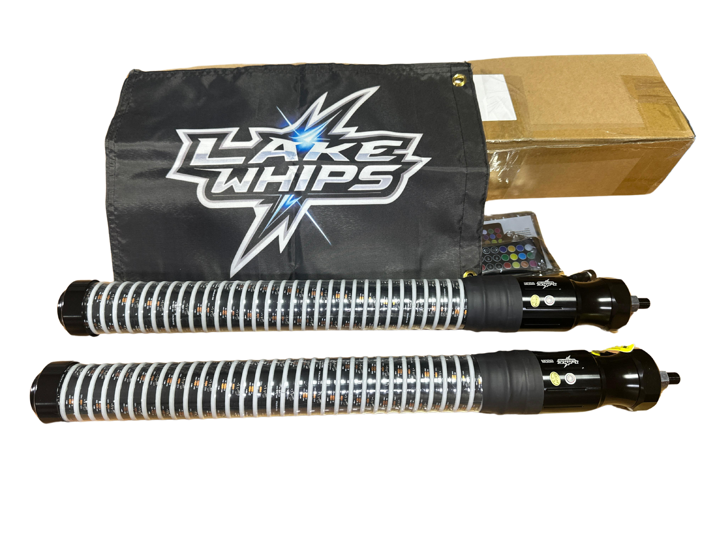 Antena LED secuencial Espiral Bazuka Lake Whips RGB 60 cm