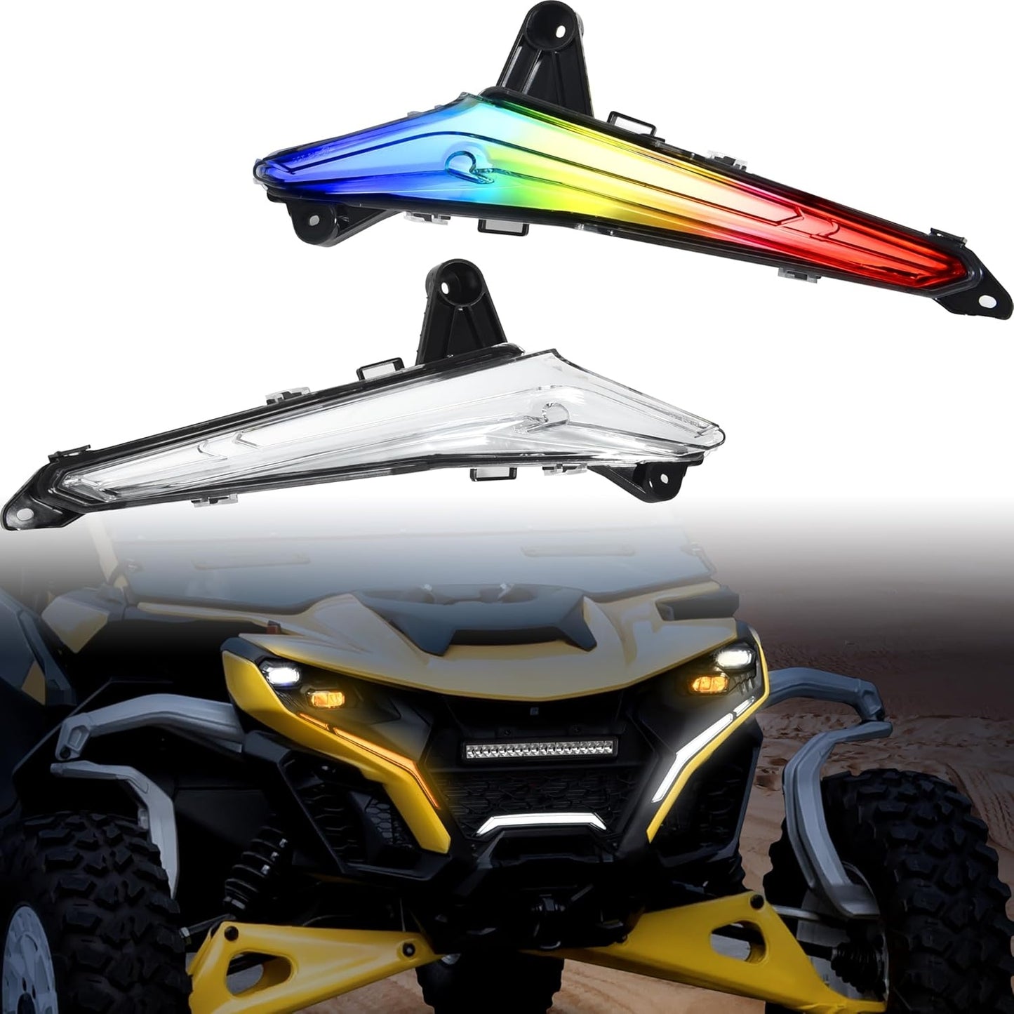 Luces LED Colmillos Lake Whips RGBW para UTV para Can-Am / Polaris