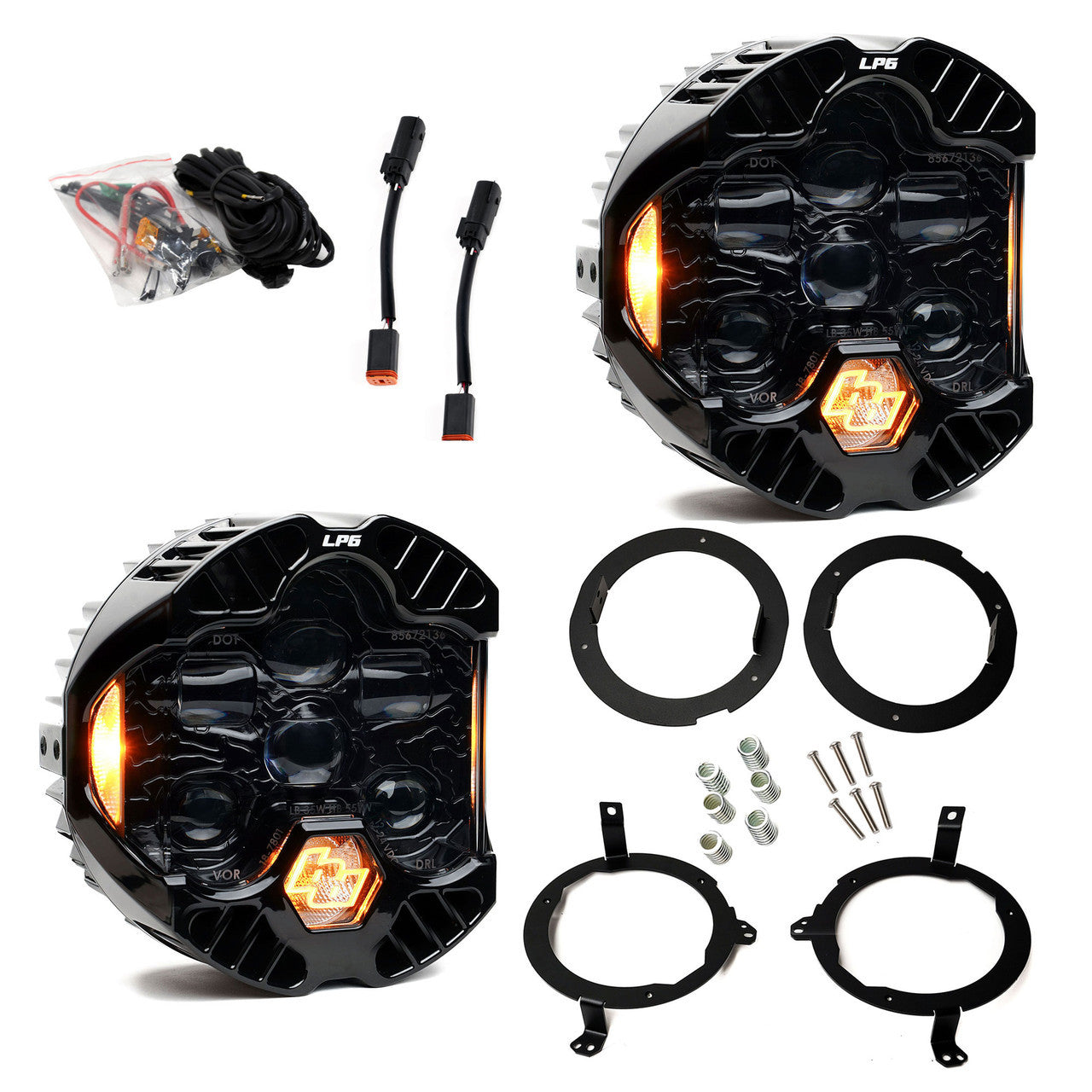 Par de Faros LP6 Baja Design para Jeep Jk, JL-JT