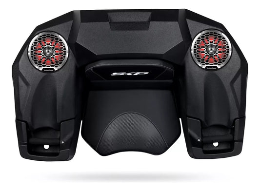 Caja Maletero con asiento de cuatrimoto con espacio para bocinas Can-Am Polaris