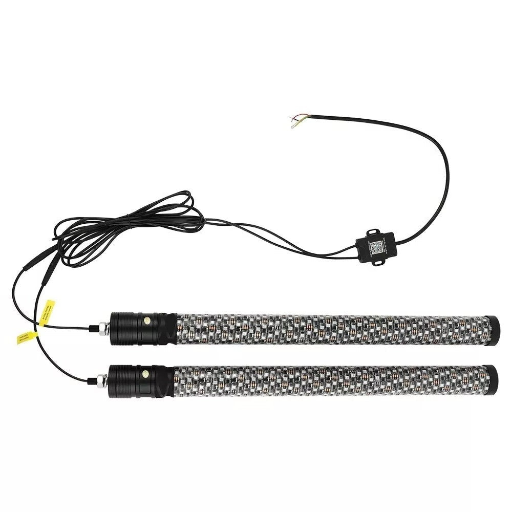 Par de Antenas LED Tipo Bazuka 60 cm