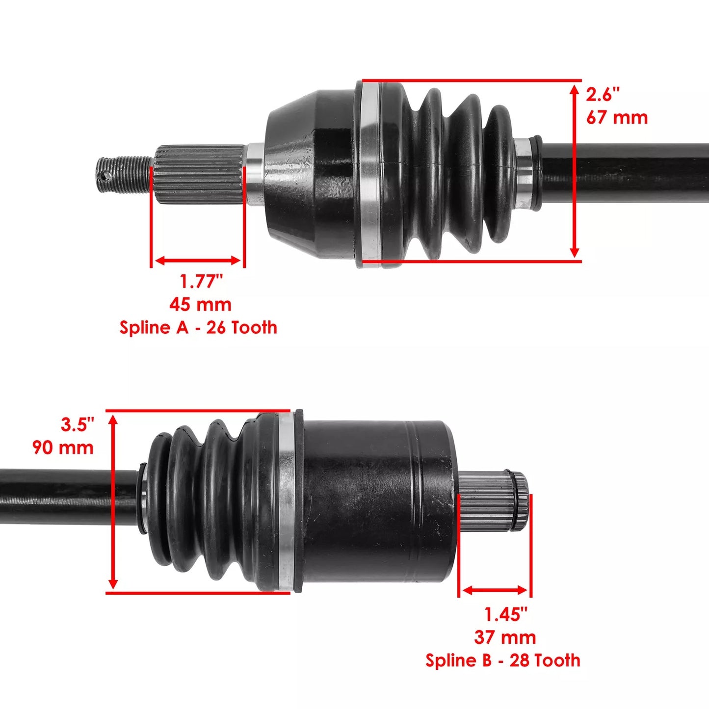 Flecha Trasera Polaris Rzr 1000 XP 14-19